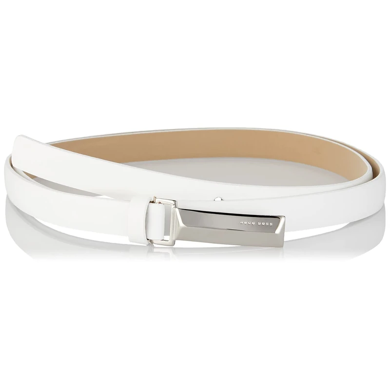 BOSS Women's Nathalie B. 1,5 cm-S Belt, Open White115, 85