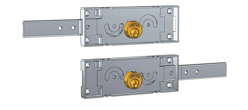 PREFER A711.4010.020S Lock, Silver
