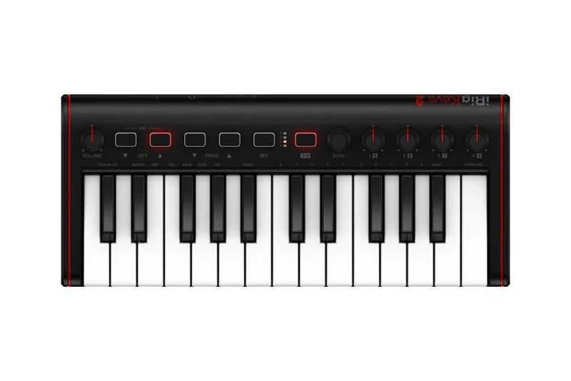 IK Multimedia iRig Keys 2 Mini MIDI-Keyboard black Leuchttasten, Minitasten