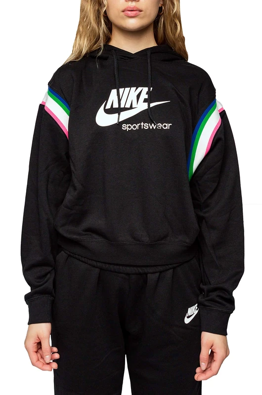 NIKE Sportswear Heritage Po Hoodie Women's Hoodie - Black, XL - Image 1