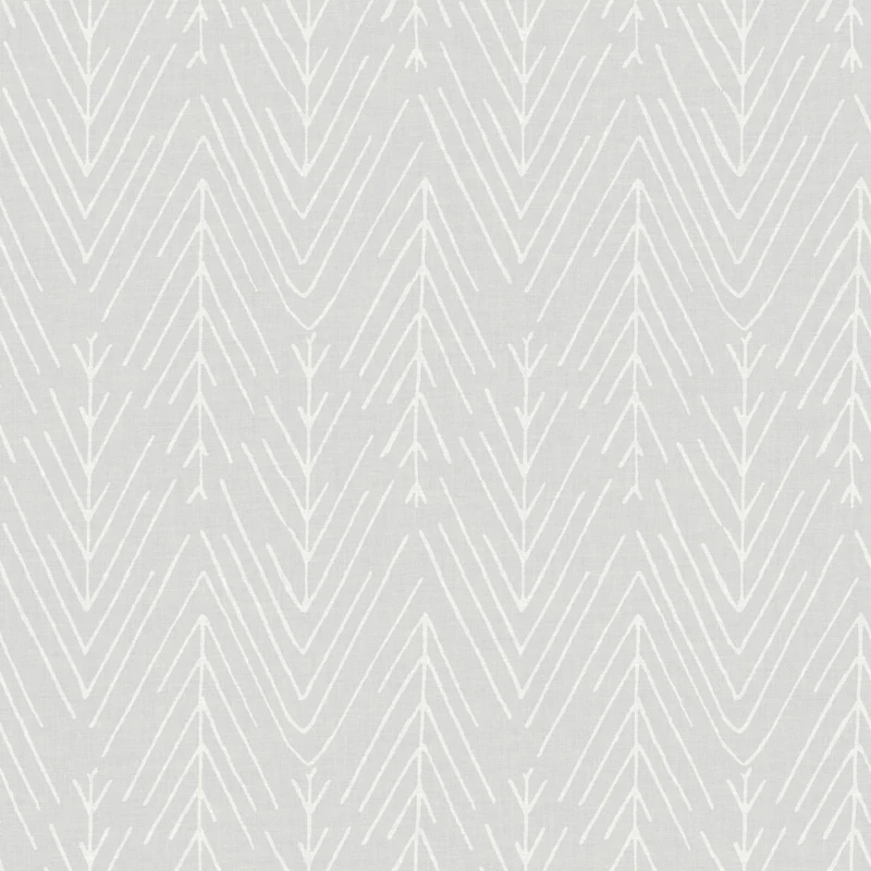 RoomMates RMK11672WP Light Gray Twig Hygge Herringbone Peel and Stick Wallpaper