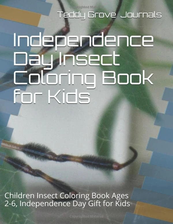 Independence Day Insect Coloring Book for Kids: Children Insect Coloring Book Ages 2-6, Independence Day Gift for Kids