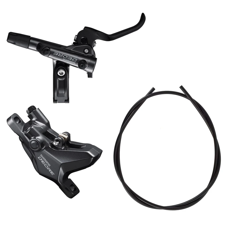 Shimano Deore BR-M6100/BL-M6100 Deore bled brake lever/post mount 2 pot calliper, front right
