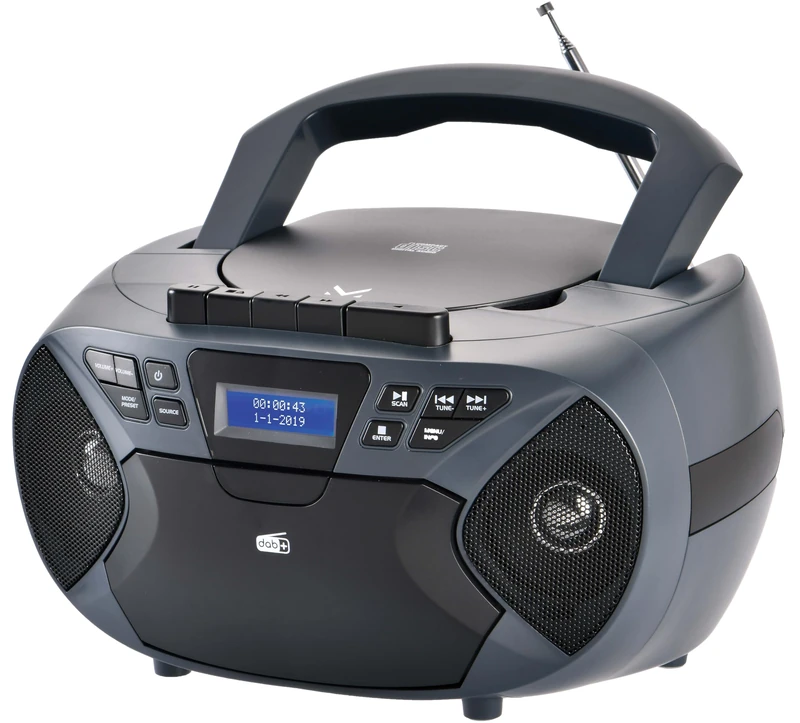 MAJESTIC Radio recorder (Ah-2430) Portable Dab Boom Box Tris C-Cs E CD