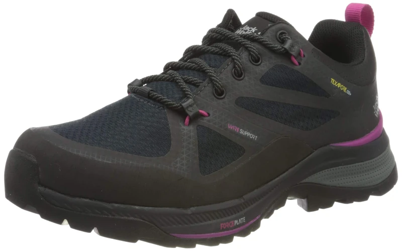 Jack Wolfskin Force Striker Texapore Low Shoes Phantom/Pink 5.5