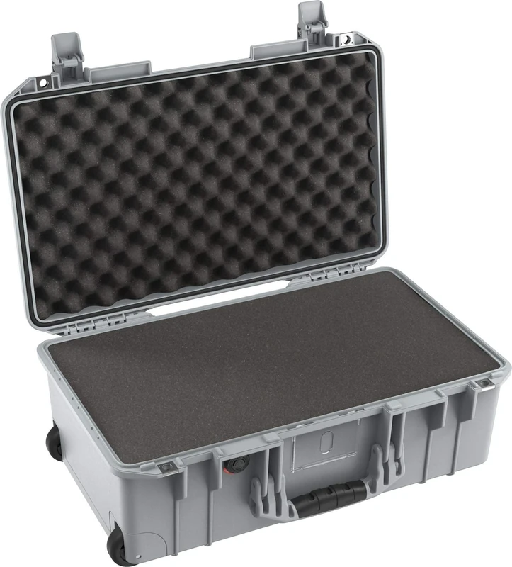 Pelican Air 1535 Case with Foam (2020 Edition with Push Button Latches) - Silver (015350-0002-180)