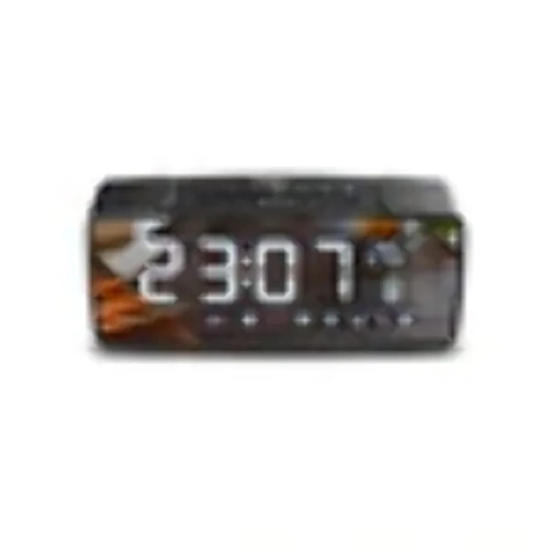 Green Blue GB200 Bluetooth 4.2 Clock Radio, FM, Aux-in, 6W, Temperature Alarm LED Mirror Screen 2200mAh Battery - Image 1