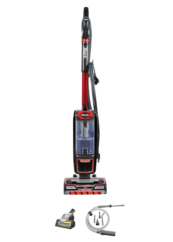 Shark portable Upright Vacuum Cleaner [NZ801UKTSB] Anti-Hair Wrap, Pet Brush, Car Detail Kit, Red & Black