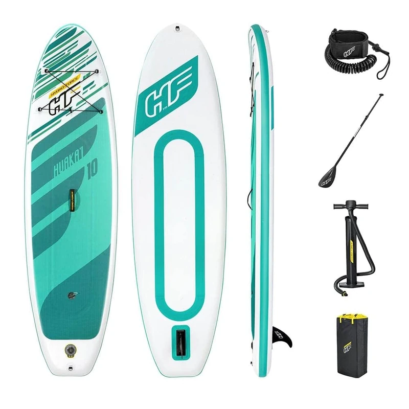 Bestway Hydro-force SUP, HuaKa’i Set Stand Up Paddle Board with Hand Pump and Travel Bag, 10 ft