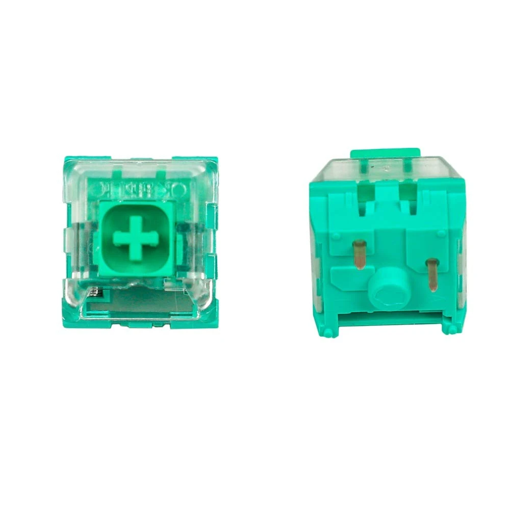 Kailh Box SMD RGB MX Switch Chinese Style Red Grey Yellow Green Dustproof Switch for Mechanical Gaming Keyboard IP56 Waterproof (10 pcs, Box Glazed Green)