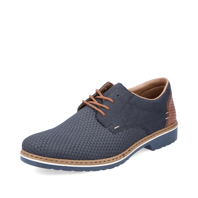 Rieker Men's 16504 Oxford, Blue 16, 12 UK