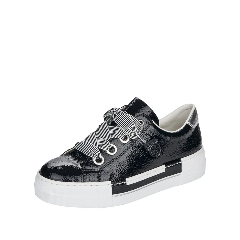 Rieker Women's N49A2 Sneaker, Black, 2.5 UK