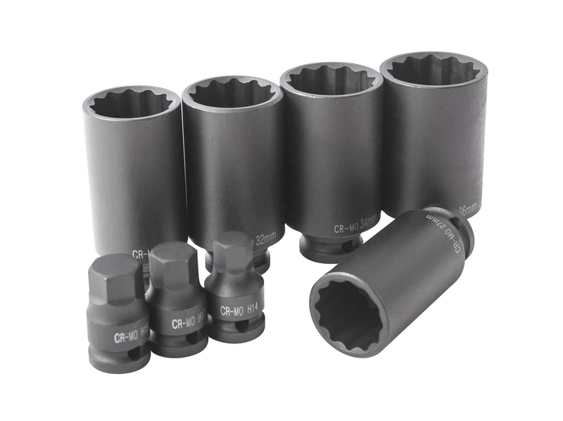 Impact Socket Bit Set Hub and CV Joint, 1/2 inch Drive