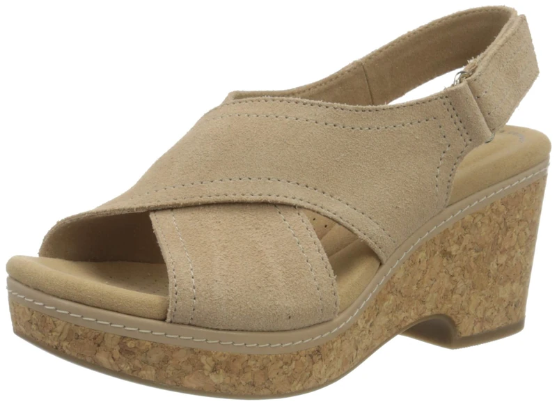 Clarks Giselle Cove, Women’s Ankle strap, Sand Leather, 8 UK (42 EU)