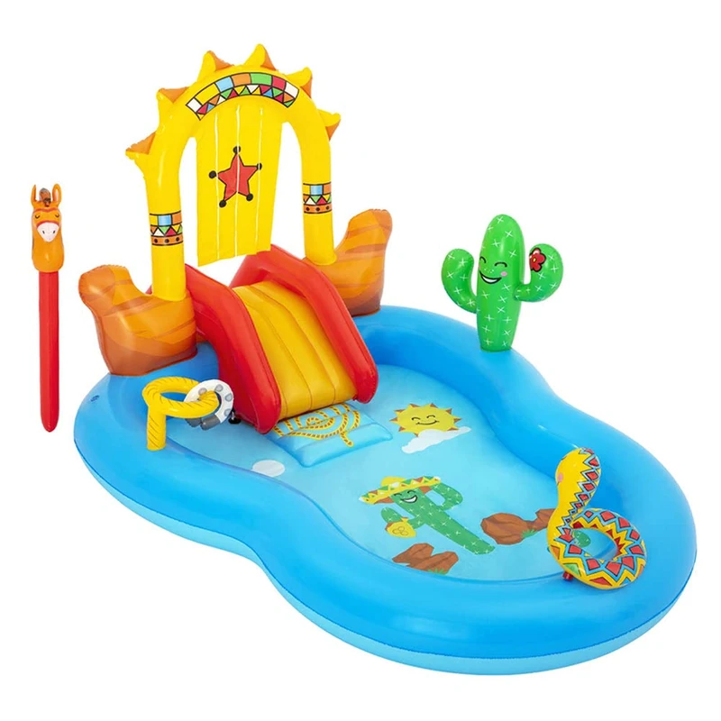 Bestway® 8'8" x 6'2" x 55"/2.64m x 1.88m x 1.40m Wild West Play Center
