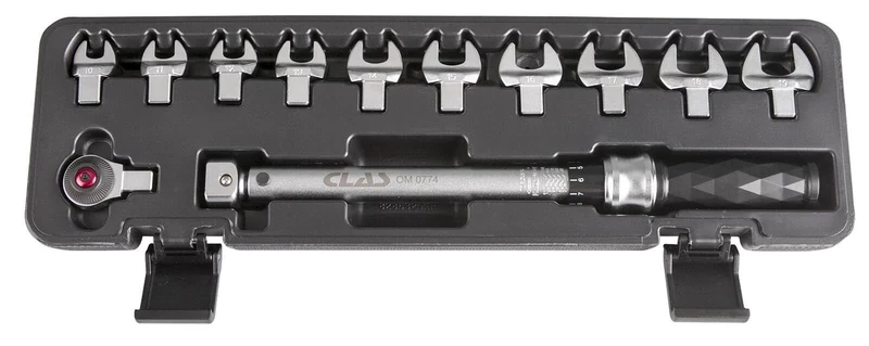 Torque Wrench 3/8 inch Drive with Interchangeable Heads, 30-110Nm, 331 mm