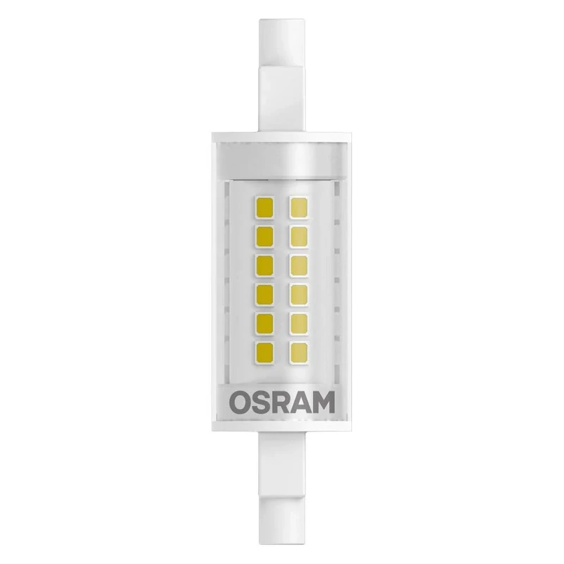 OSRAM Pack of 10 x LED Slim LINE R7S | LED Tube: R7s, 6W = Replacement for 60W | Warm White, 2700 K