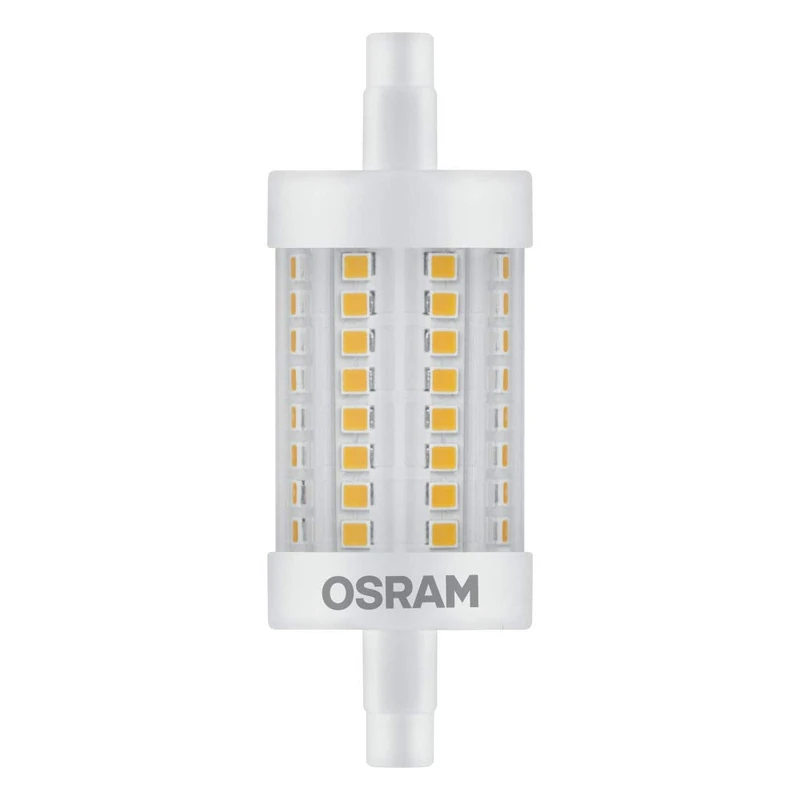 OSRAM Pack of 10 x LED LINE R7S | LED Tube: R7s, 7W = Replacement for 60W | Warm White, 2700 K