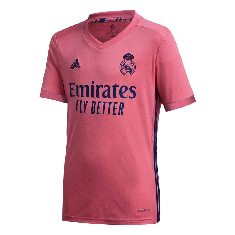 Real Madrid Boy's Temporada 2020/21 Official Away Shirt, opacity, Rosa, Large