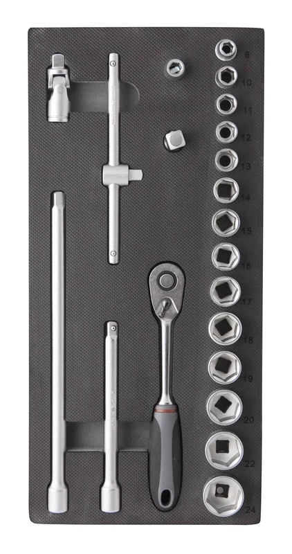 21 Piece 3/8 inch Ratchet Insert