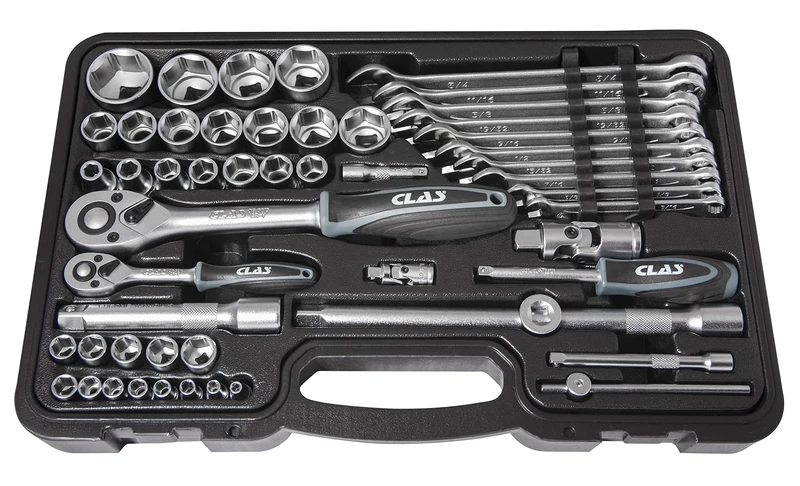 52 Piece 1/4 inch-1/2 inch Composition Box Set, US-Inch