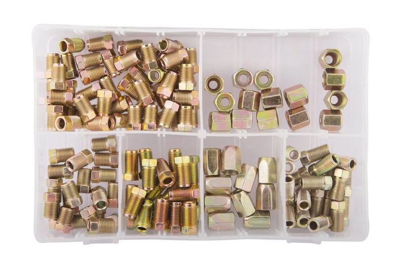 135 Piece Assorted Popular Brake Line Fittings Box