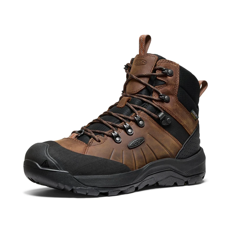 KEEN Men's Revel 4 Polar Mid Height Waterproof Winter Boot, Dark Earth/Caramel Cafe, 10.5 UK/ 45 EU
