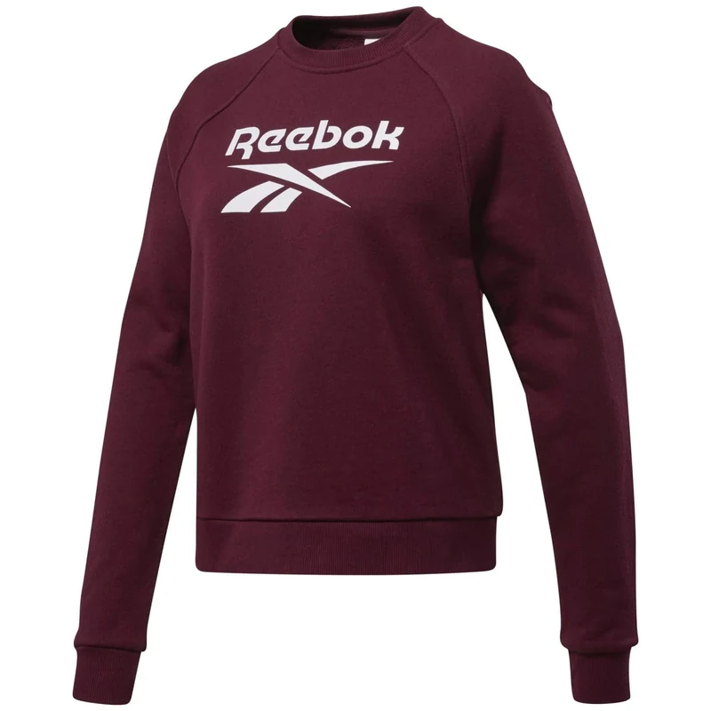 Reebok CL F Big Vector Crew Ft Women's Sweatshirt, womens, Sweatshirt, FT6229, Garnet, XXS - Image 1