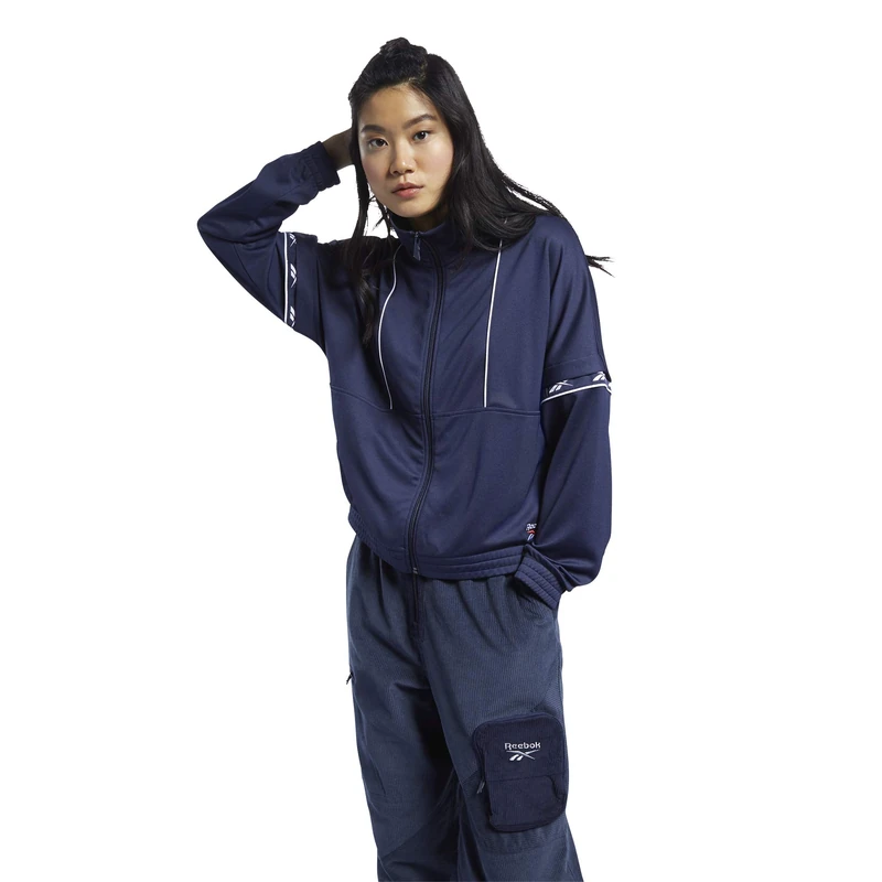 Reebok Cl F Vector Tape Tracktop Jacket,Women, womens, Jacket, FT6323, Vecnav, XS - Image 1