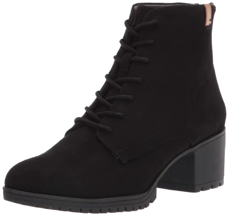 Dr. Scholl's Shoes Women's Laurence Ankle Boot, Black Microfiber, 4.5 UK - Image 1
