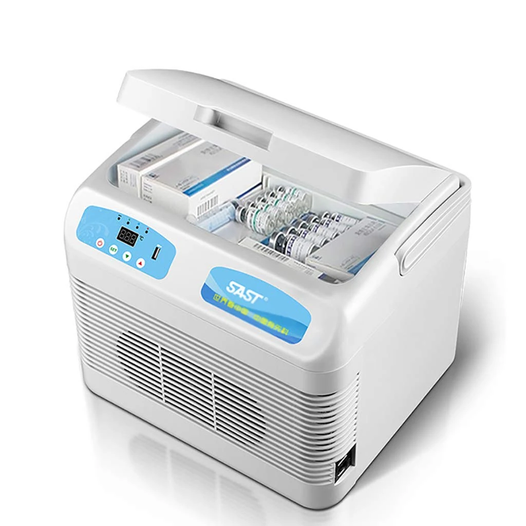 WH SHOP Portable Insulin Fridge Drug Cooler 12L Large Capacity Refrigerator, 2-8°C Medical Refrigerator, Suitable for Home Office Hospital