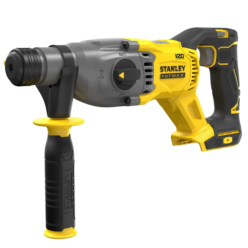 Stanley SFMCH900B-XJ Hammer SDS-Plus Brushless V20 Li-ion 18v 3 Modos 2J Epta, 0-1.500 RPM, 5.500 Ipm, Cap. Max 22mm. Sin Cargador/bateria for DIYers & Professionals for Repair, Installation and...
