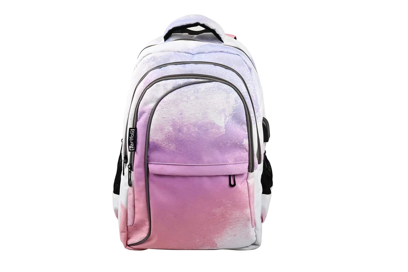 Tarifold Fr 511340-19L Colour Dream Waterproof Backpack | Multimedia Connections: USB Cable Charger Phone and Headphones | Laptop Compartment | College Backpack, Women, Leisure, Travel - Image 1