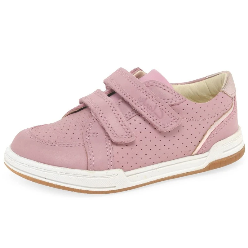 Clarks Girls Fawn Solo Sneaker, Light Pink Leather, 10 UK Child