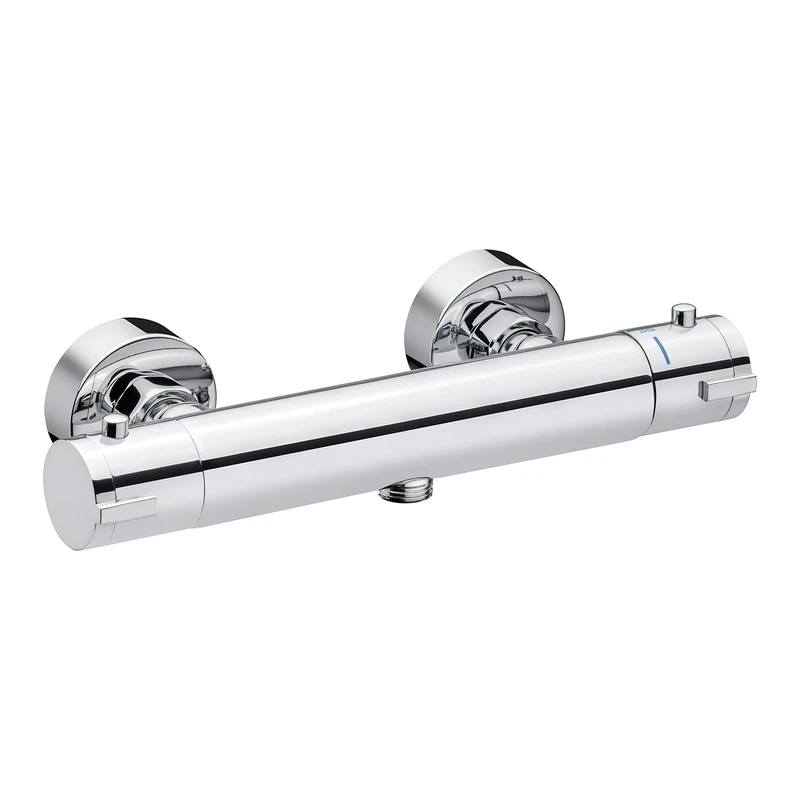 Cornat Alan ALA3 Fitting High-Quality Brass Body Chrome-Plated with Temperature Selection Handle and Hot Water Lock for Surface-Mounting, Thermostatic Shower Mixer tap