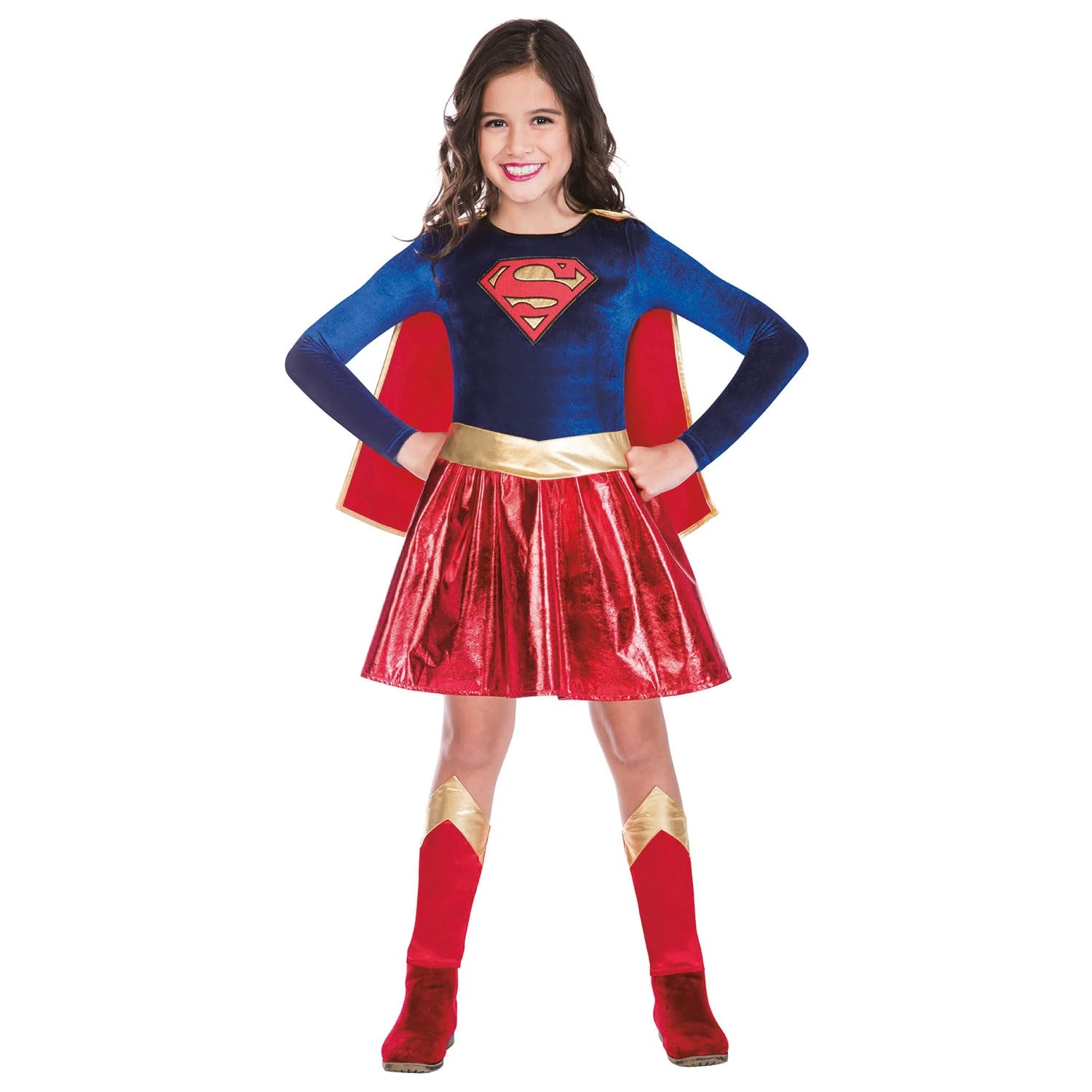 amscan (PKT) (9908391) Child Girls Super Girl Costume (8-10 years)