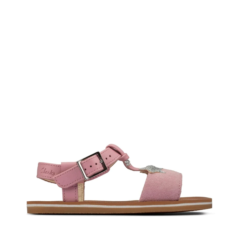 Clarks Finch Summer Kid Suede Sandals In Standard Fit Size 11