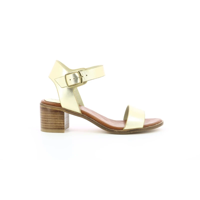 Kickers Women's Volou Sandal, 15 Gold, 5 UK