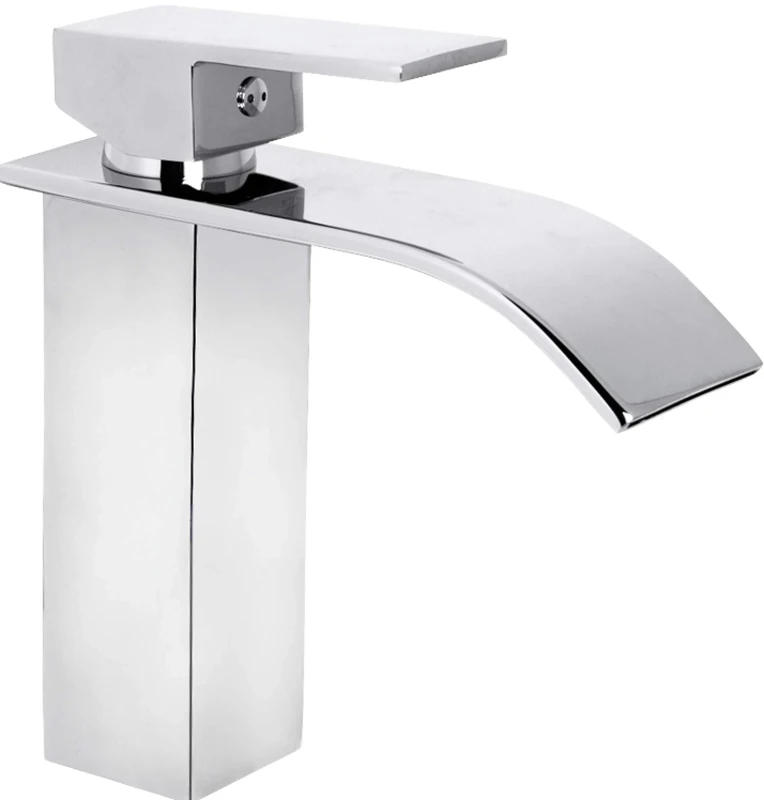 Cornat SAZ619 Single-Lever Washbasin Mixer Chrome-Plated Die-Cast Body Effortless Shaft Attachment with Pressure Drain Valve for Bathroom/Sink Tap, Silver