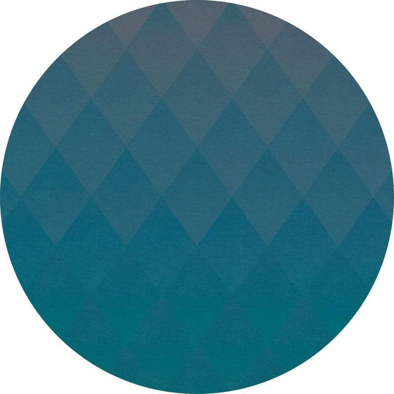 Komar D1-005 Dot, selbstblebende Vlies Fototapete Self-Adhesive and Round Photo Wallpaper, Turquoise, Größe: 125 x 125 cm