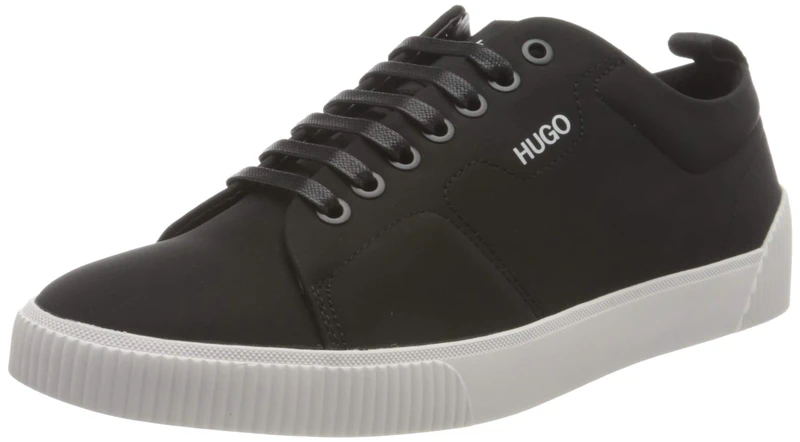 HUGO Men's Zero_Tenn_nypu Sneaker, Black 1, 6 UK