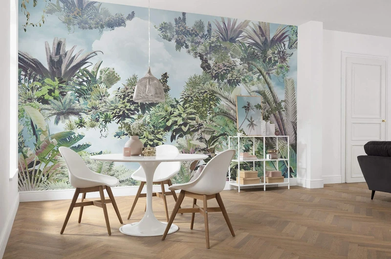 Komar XXL 4-1025 Non-Woven Photo Wallpaper Tropical Heaven Design 4 Sheets Rainforest Design Wallpaper