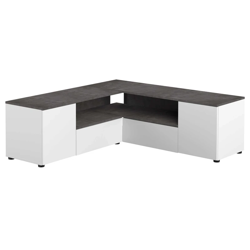 Temahome Corner TV Unit, 130 x 40 x 46 cm (L x W x H)