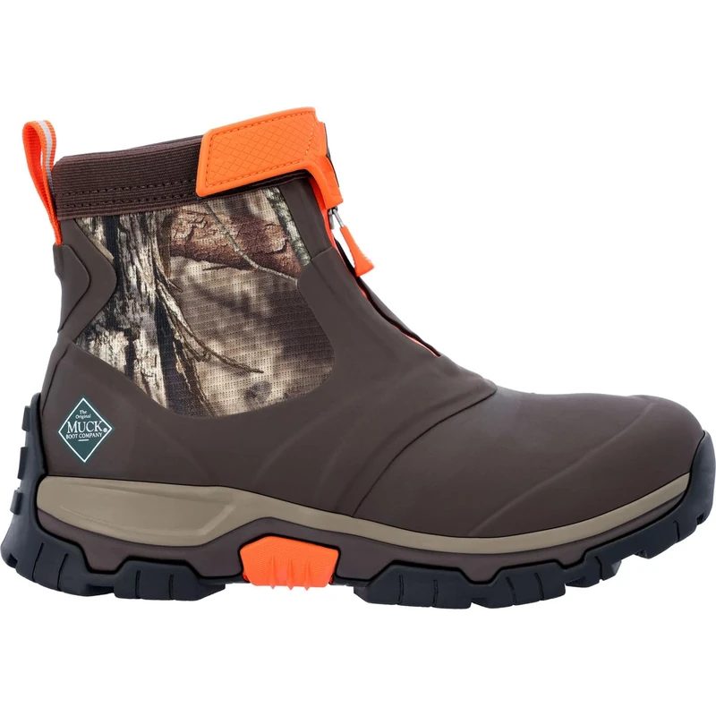 Muck Boots Men's Apex Mid Zip Performance Waterproof Ankle Boots, Light Brown, 6