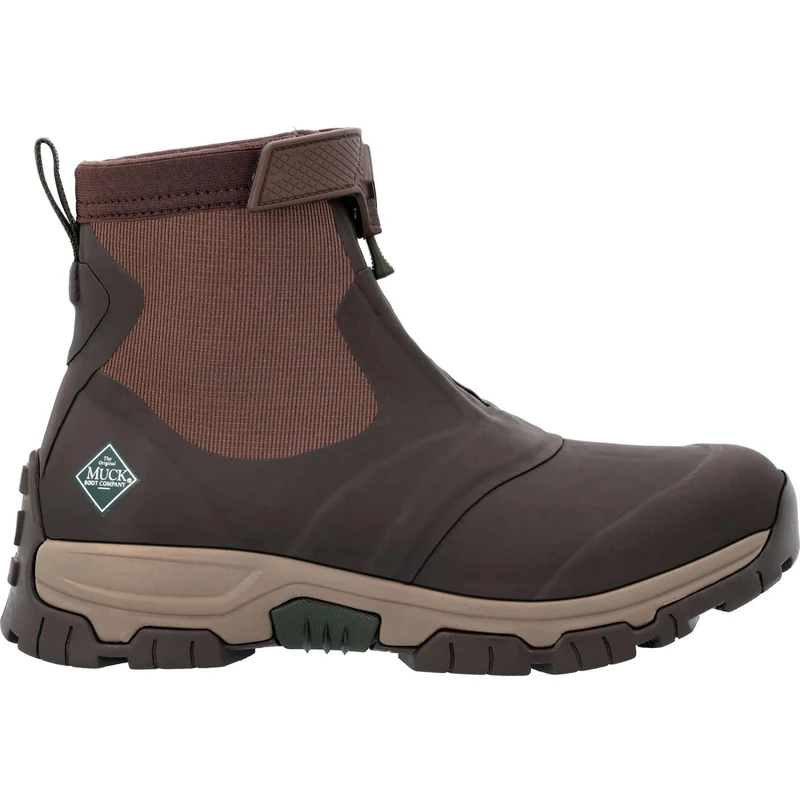 Muck Boots Men's Apex Mid Zip Performance Waterproof Ankle Boots, Dark Brown, 14 - Image 1