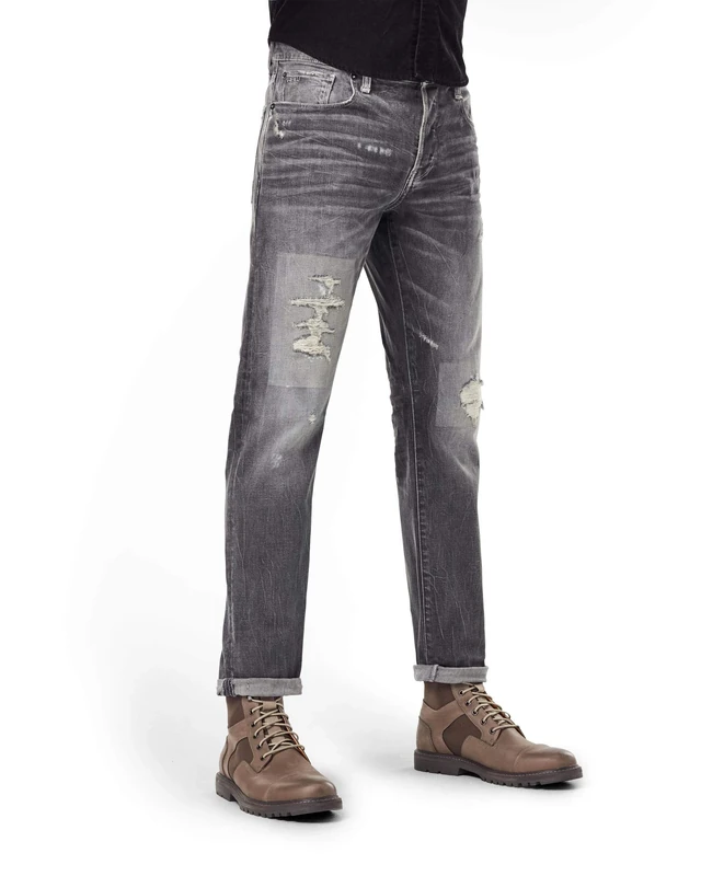 G-Star Men's 3301 Regular Tapered Jeans, Grey (faded gravel grey restored 51003-C293-C287), 28W / 32L