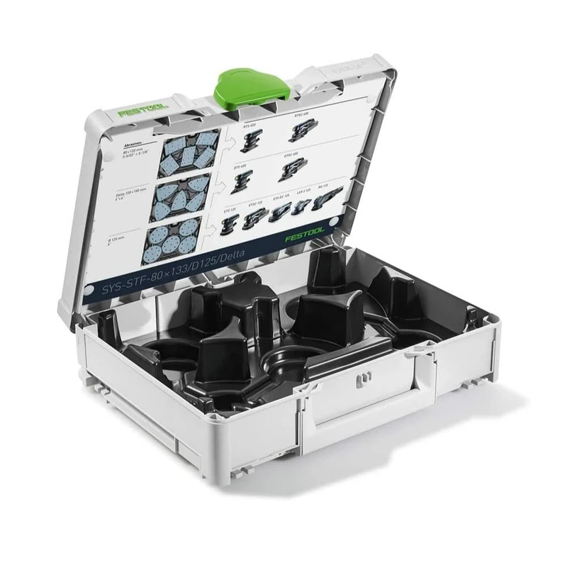 Festool 576781 Systainer³ SYS-STF-80x133/D125/Delta,White,green,black