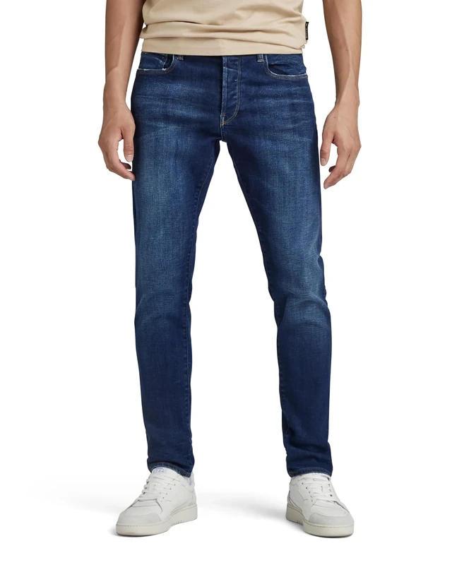 G-Star Men's 3301 Slim Fit Jeans, Blue (worn in dusk blue 51001-C296-B843), 27W / 32L