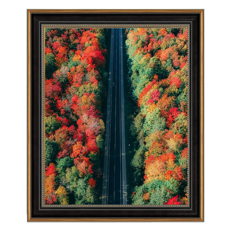 Space Art Deco, 16x20 Picture Frame Without Mat for 16x20 Photo/Print/Poster, High Definition Real Glass for Wall Mounting (Ornate Gold/Black)