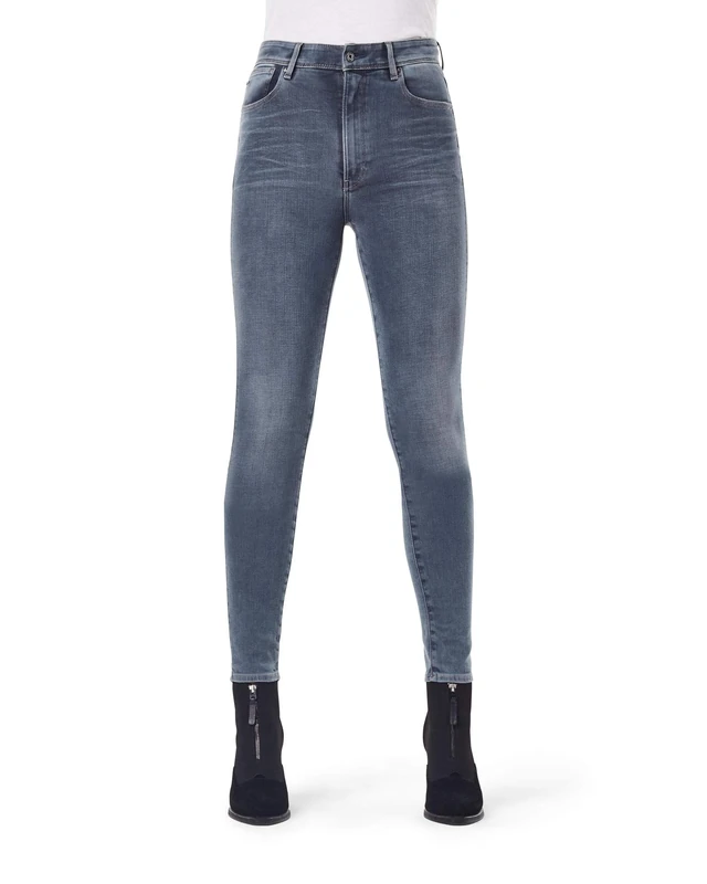 G-Star Women's Kafey Ultra High Skinny Jeans, Blue (worn in smokey night D15578-B604-C268), 23W / 30L